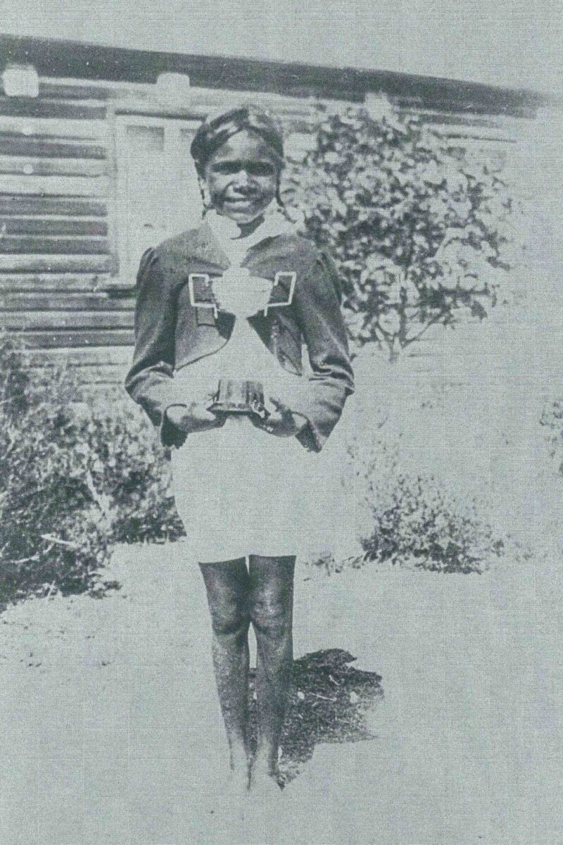 Mary Mead with sports trophy 1930s. SLWA 060957PD